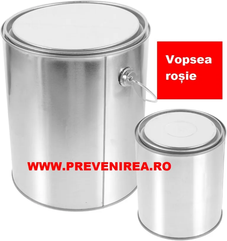 Vopsea pentru asfalt si beton rosie