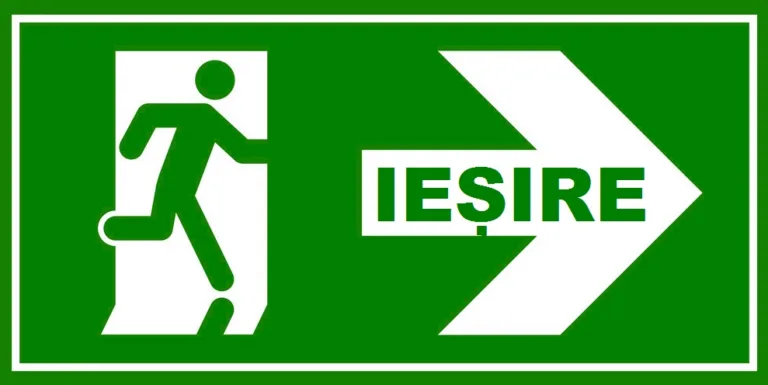Placuta iesire cu sageata in dreapta