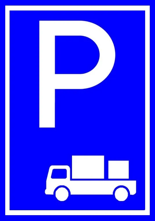 Placuta pentru parcare auto transport marfa