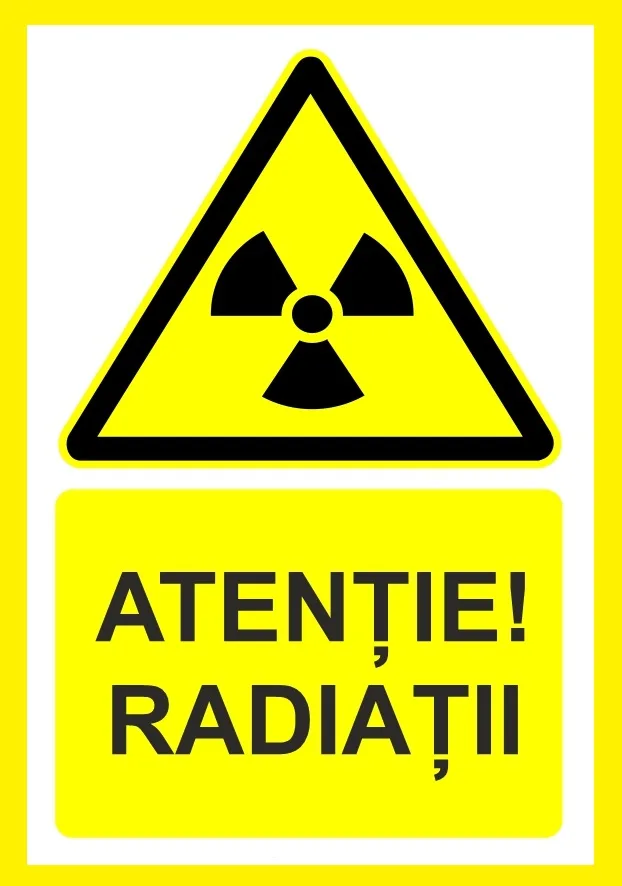 Placuta atentie radiatii
