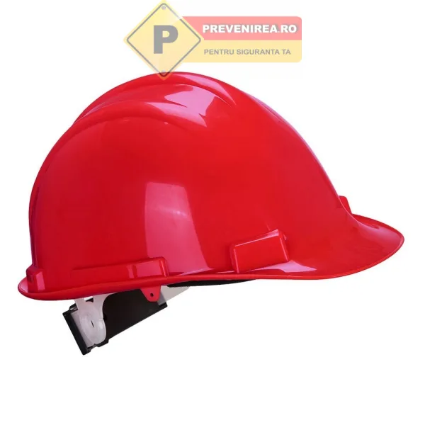 Casca roșie de protecție - Ideală pentru orice lucrător din construcții