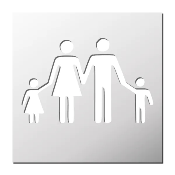 Sabloane pentru Parcare Familie Mama Tata Copil