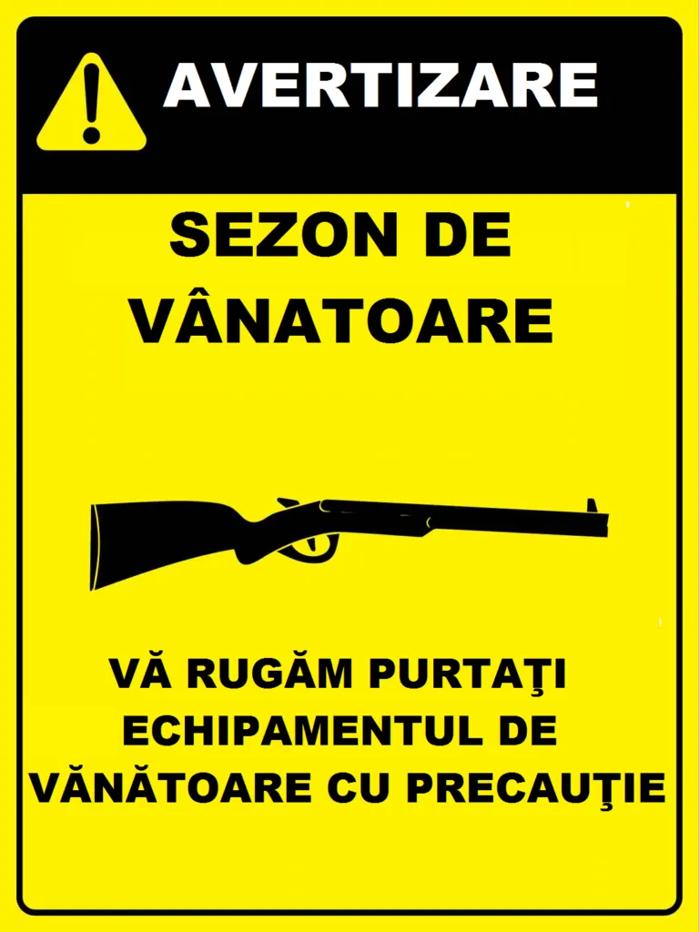 Placuta pentru sezonul de vanatoare