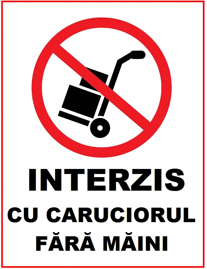 Placuta carucior fara maini
