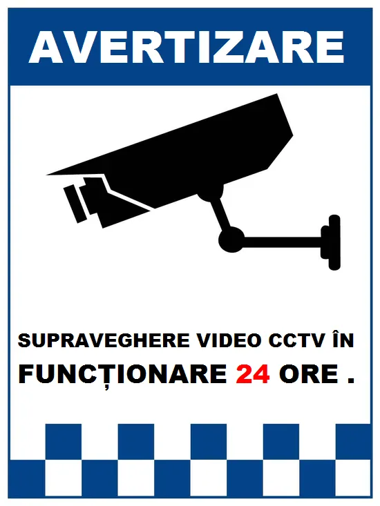 Placuta reflectorizanta pentru  supraveghere video