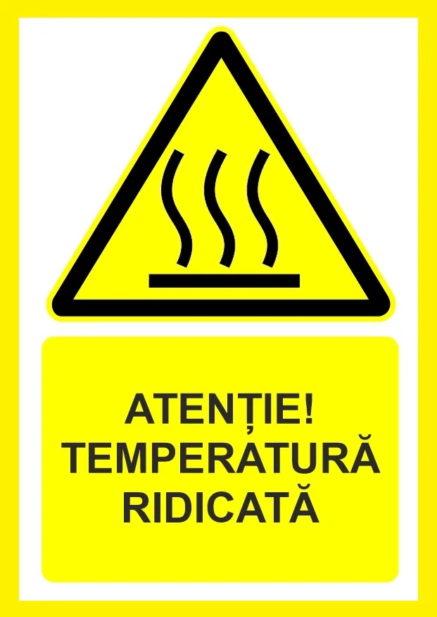 Placuta atentie temperatura ridicata