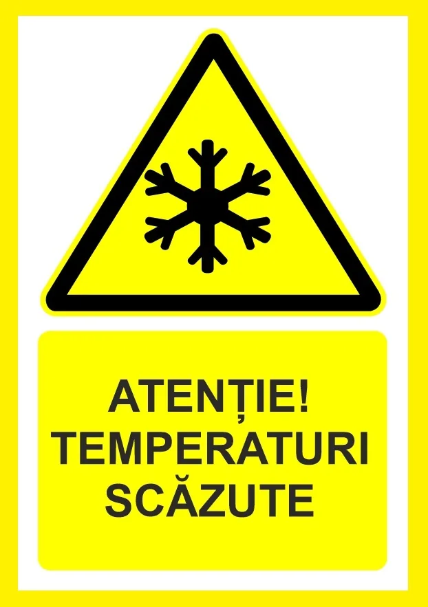Placuta atentie temperaturi scazute