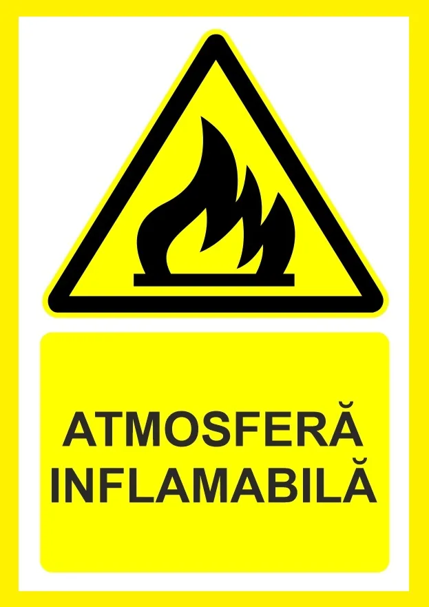 Placuta atmosfera inflamabila