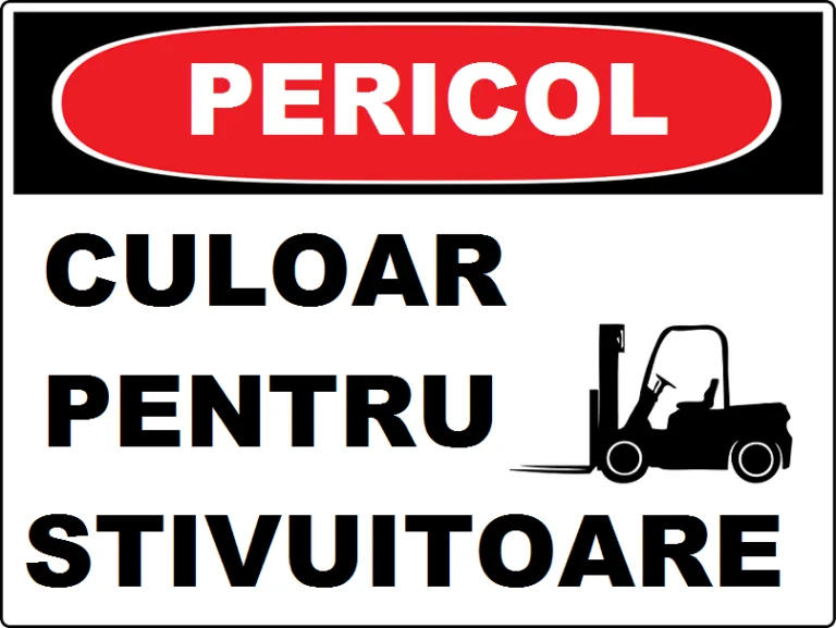 Placuta pentru culoar stivuitoare