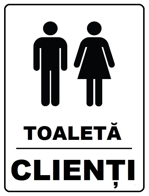 Placuta toaleta clienti