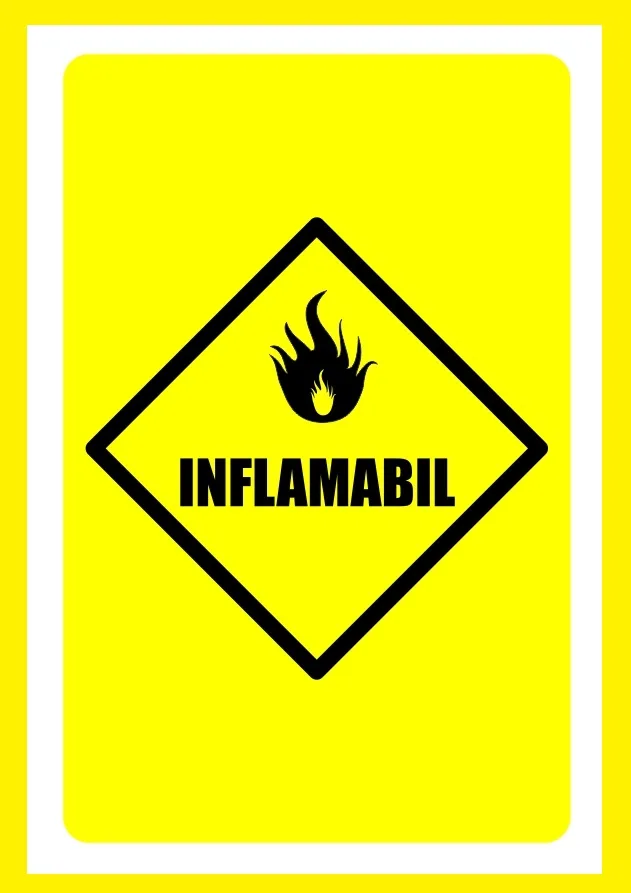 Placuta pentru inflamabil