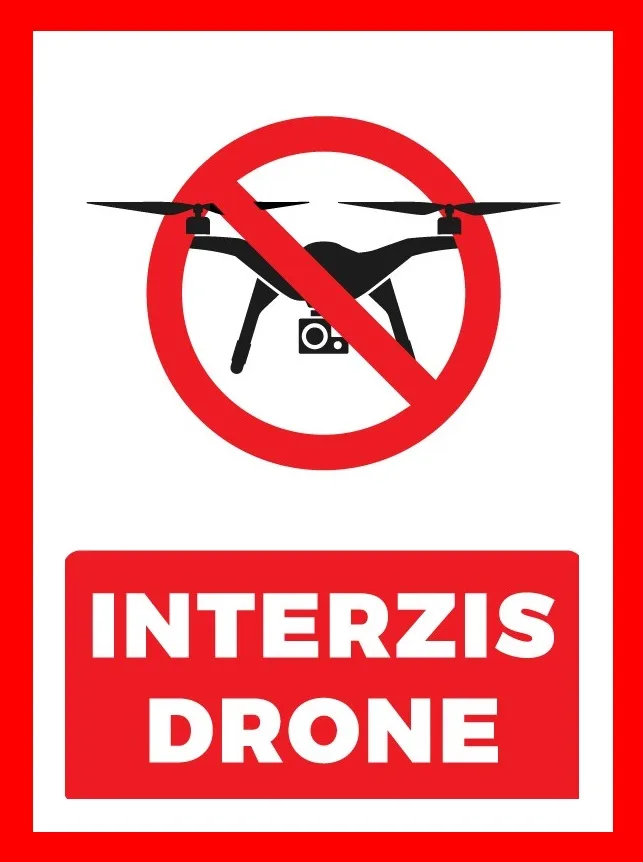 Placuta interzis drone