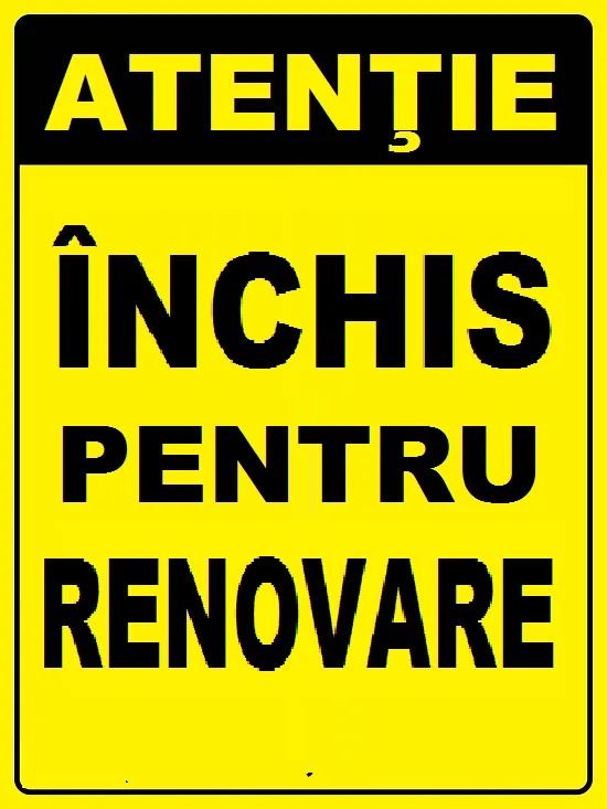 Placuta inchis pentru renovare