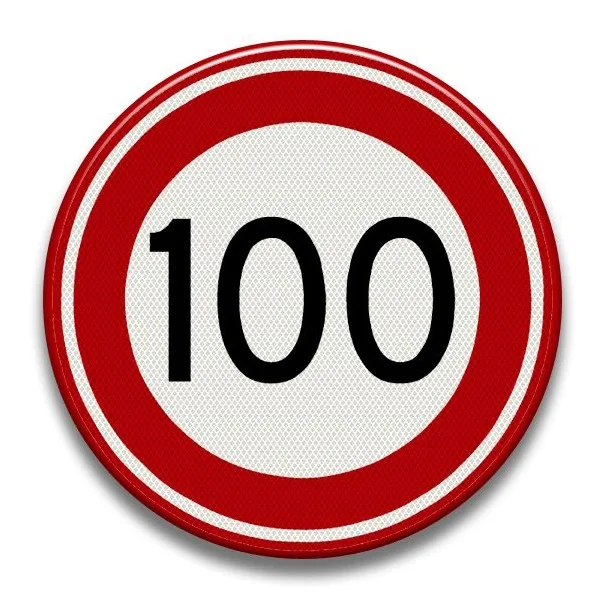Placuta reflectorizanta cu viteza maxima de 100 km pe ora