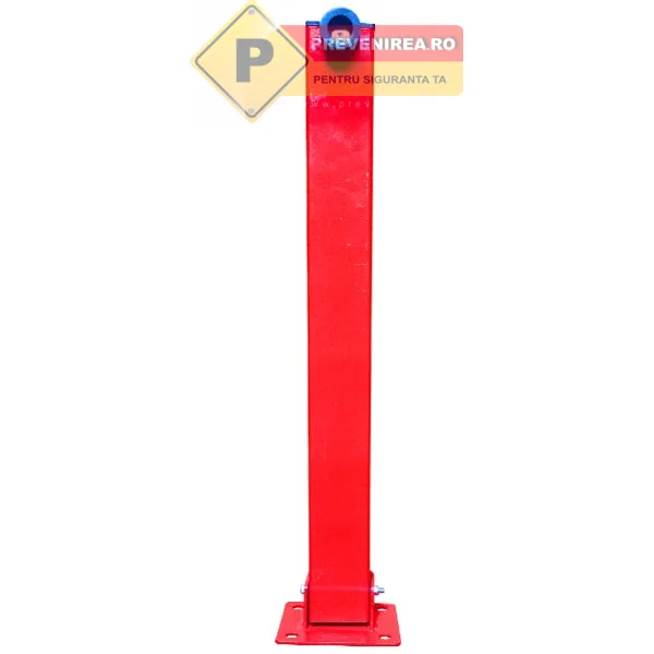 Stalp rosu de protectie pentru parcare