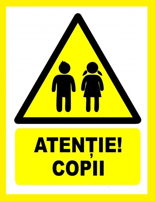 Placuta atentie copii