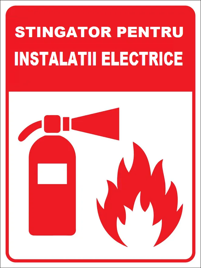 Placuta stingator pentru instalatii electrice