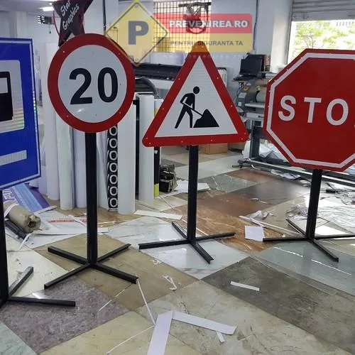 Indicator Rutier Personalizat cu Picior și Suport Mobil