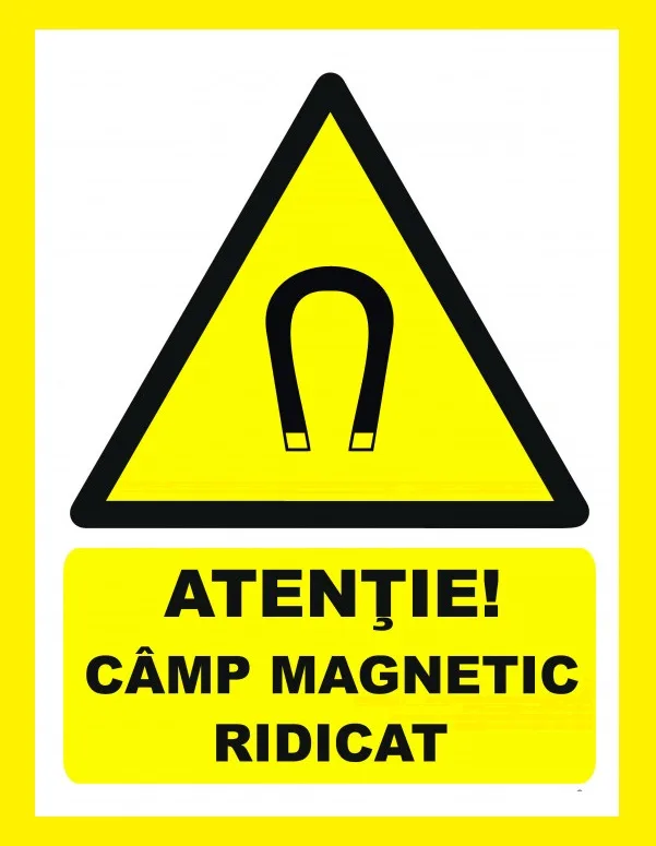 Placuta atentie camp magnetic ridicat