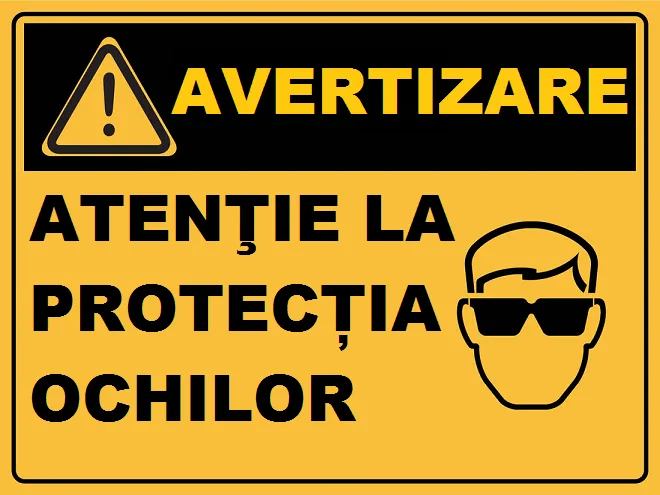Placuta atentie la protectia ochilor