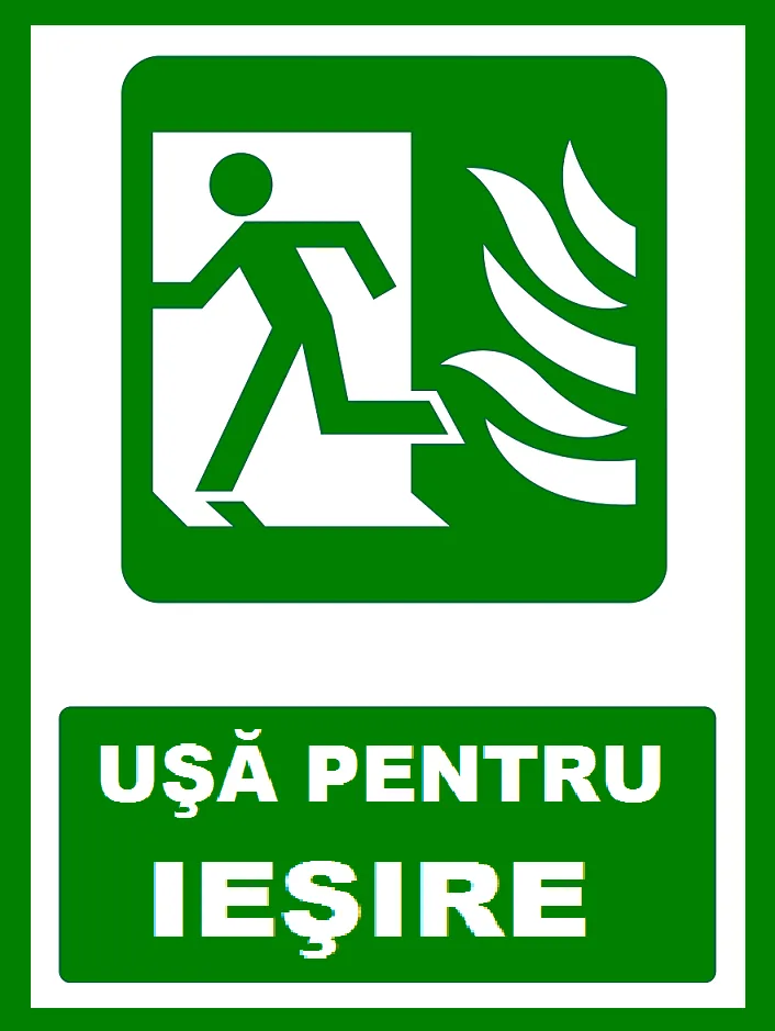 Placuta usa pentru iesire la stanga