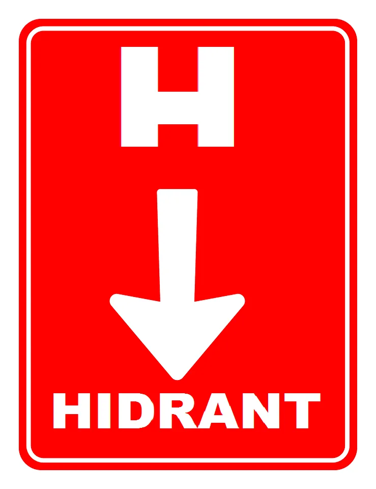 Placuta pentru hidrant cu directia in jos