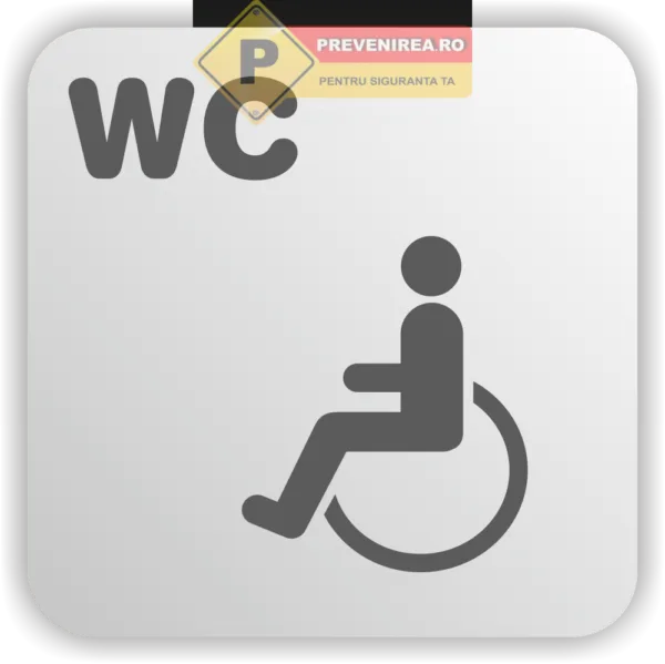 Placute wc persoane cu handicap si dizabilitati