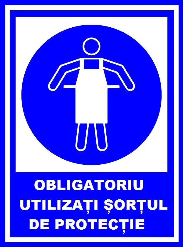 Placuta obligatoriu utilizati sortul de protectie