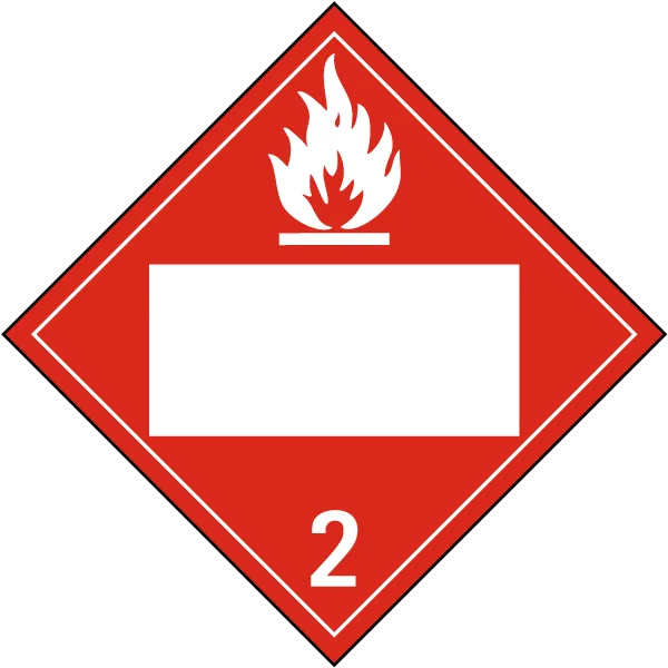 Plăcuță Neutră ADR Gaz Inflamabil Omologată ARR