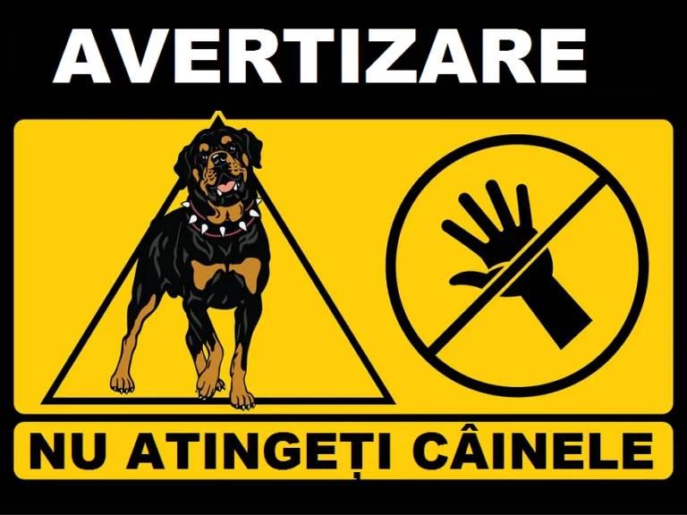 Placuta nu atingeti cainele
