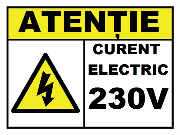 Placuta pentru curent electric 230V