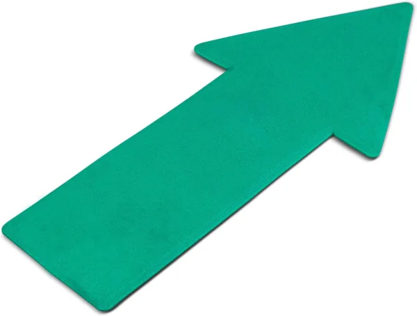 Marcaj de podea săgeată verde