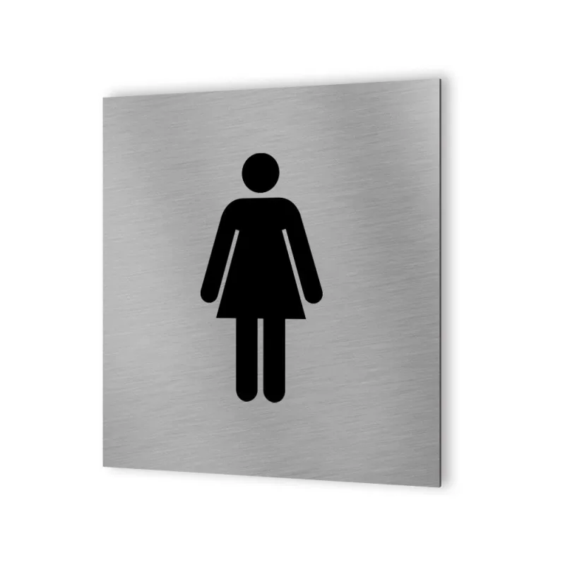 Semn aluminiu wc persoane cu dizabilitati