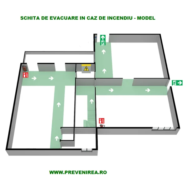 Plan de evacuare  pentru parc industrial