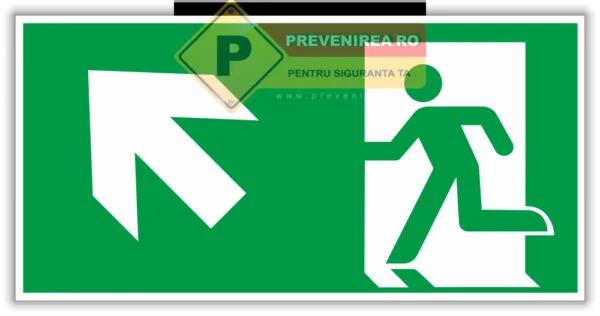 Eticheta „Ieșire Principală Stânga Sus - Instalare Rapidă și Sigură
