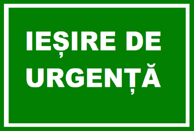 Placuta iesire de urgenta