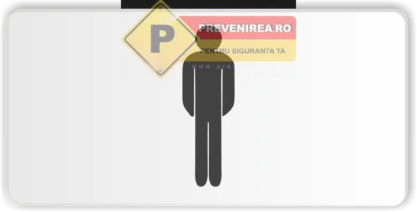 Placuta aluminiu toaleta barbati