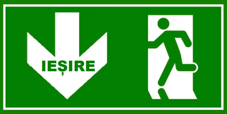 Placuta iesire cu sageata in jos