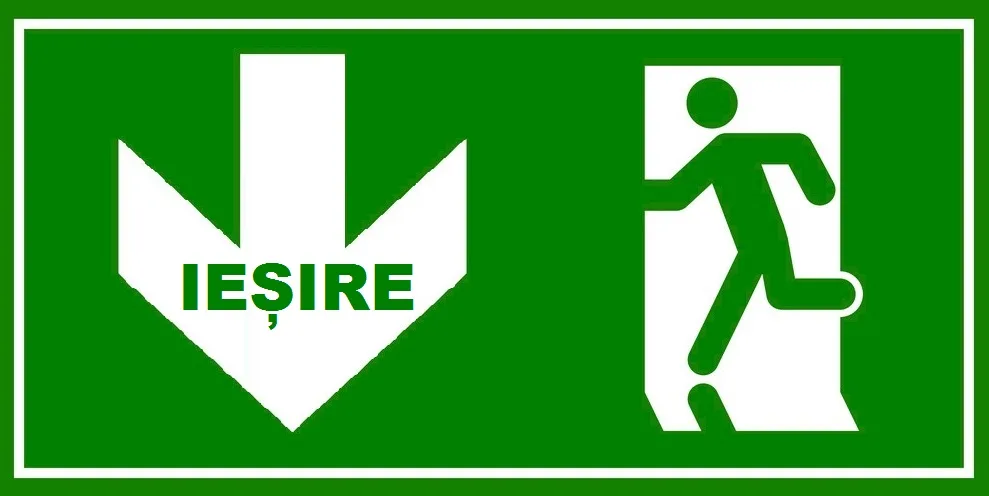 Placuta iesire cu sageata in jos