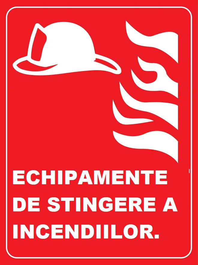 Placuta pentru echipamente de stingere a incendiilor