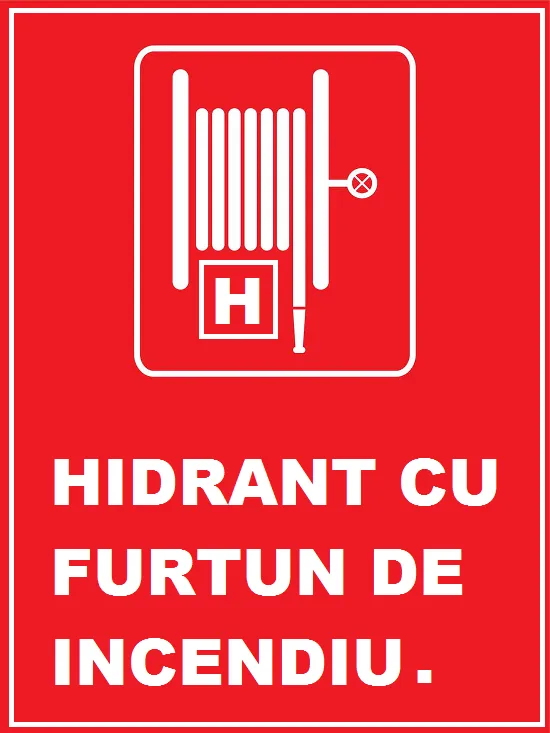Placuta pentru hidrant cu furtun de incendiu