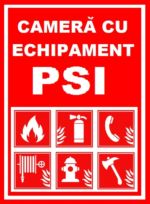 Placuta pentru camera cu echipament psi