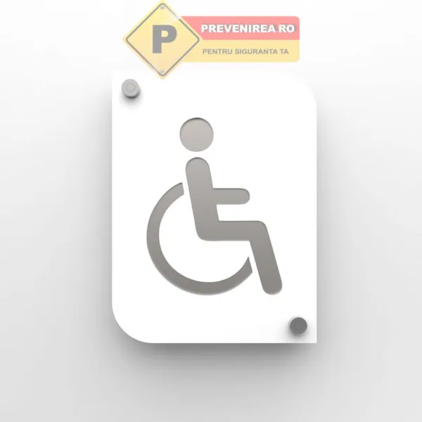Indicator persoana cu handicap aluminiu