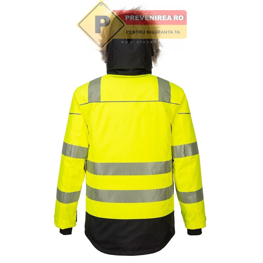 Jachete verzi reflectorizante groase pentru iarna