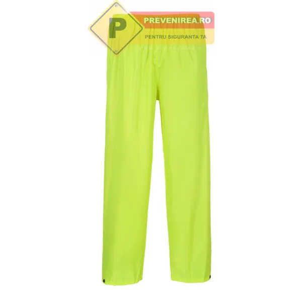 Pantalon galben impermeabil pentru protectie