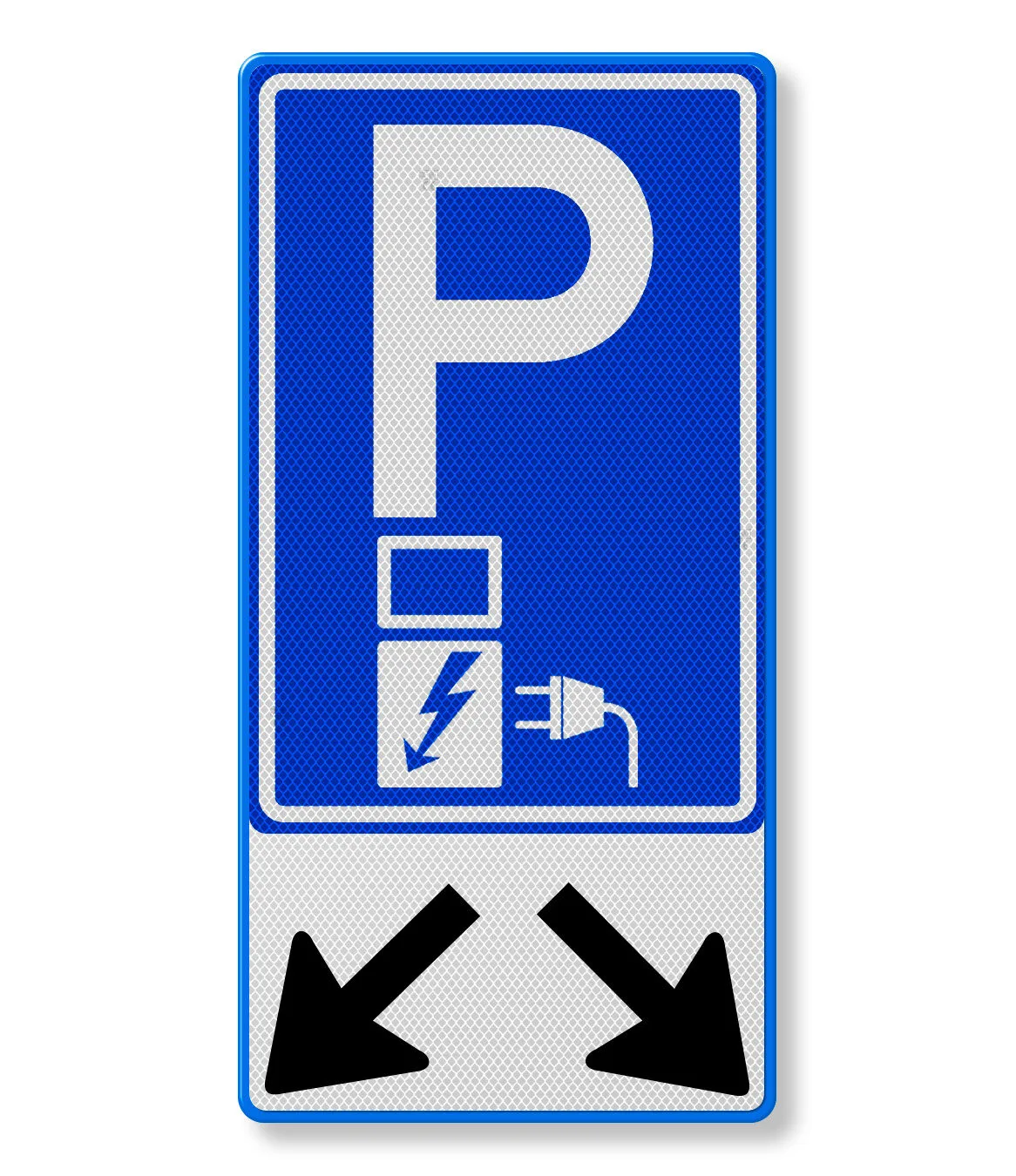 mașină electrică + săgeți din aluminiu indicator