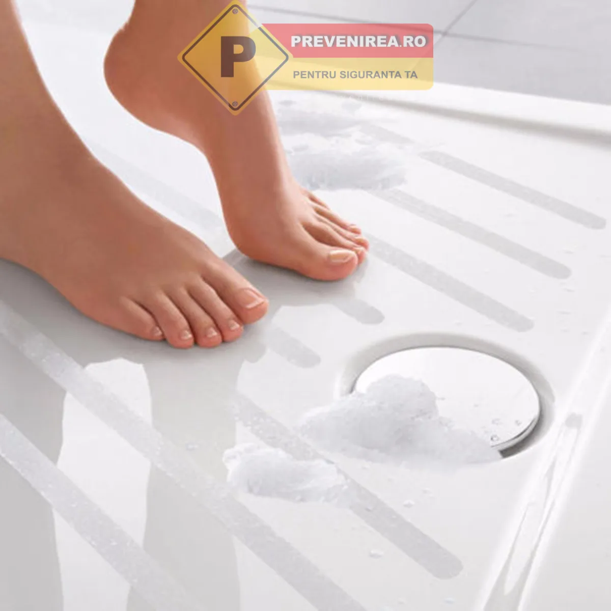 Bandă Antialunecare pentru Duș și Cadă - Siguranță Sporită în Baie