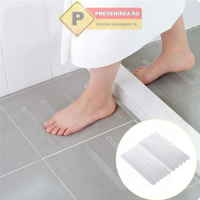 Bandă Antialunecare pentru Duș și Cadă - Siguranță Sporită în Baie