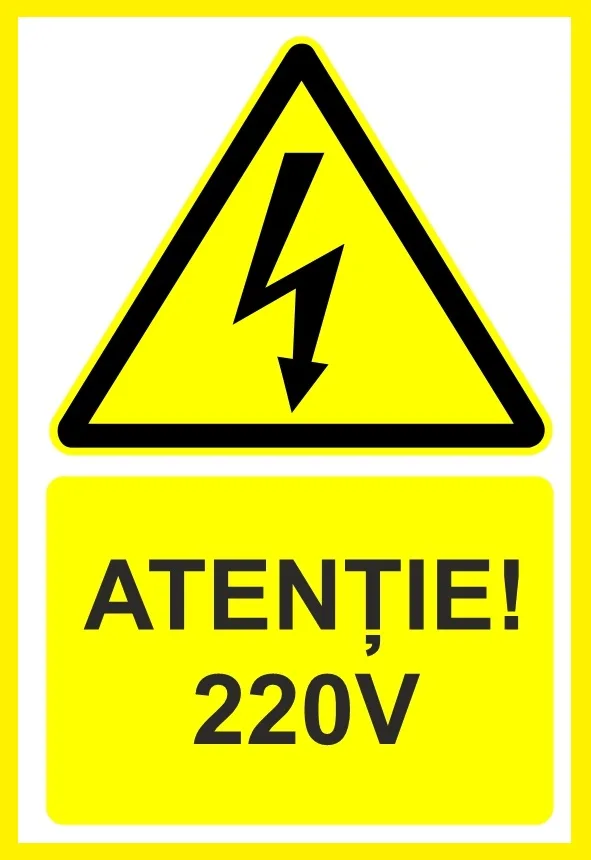 Placuta atentie 220v
