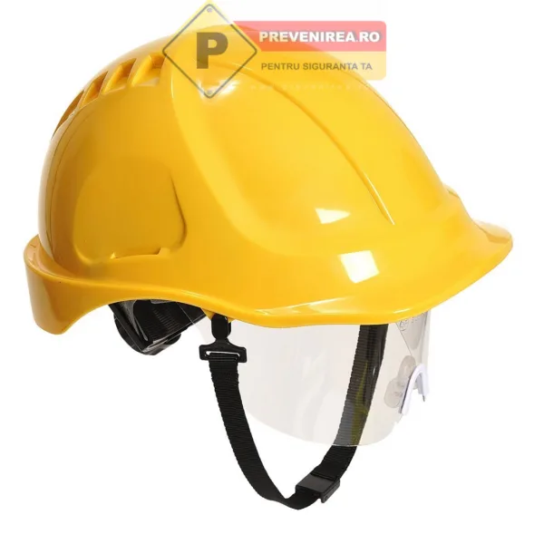 Cască Electrician Galbenă - Protecție Profesională pentru Muncă în Siguranță